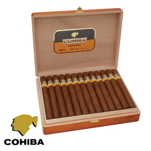 Charuto Cohiba esplendidos gramado e canela