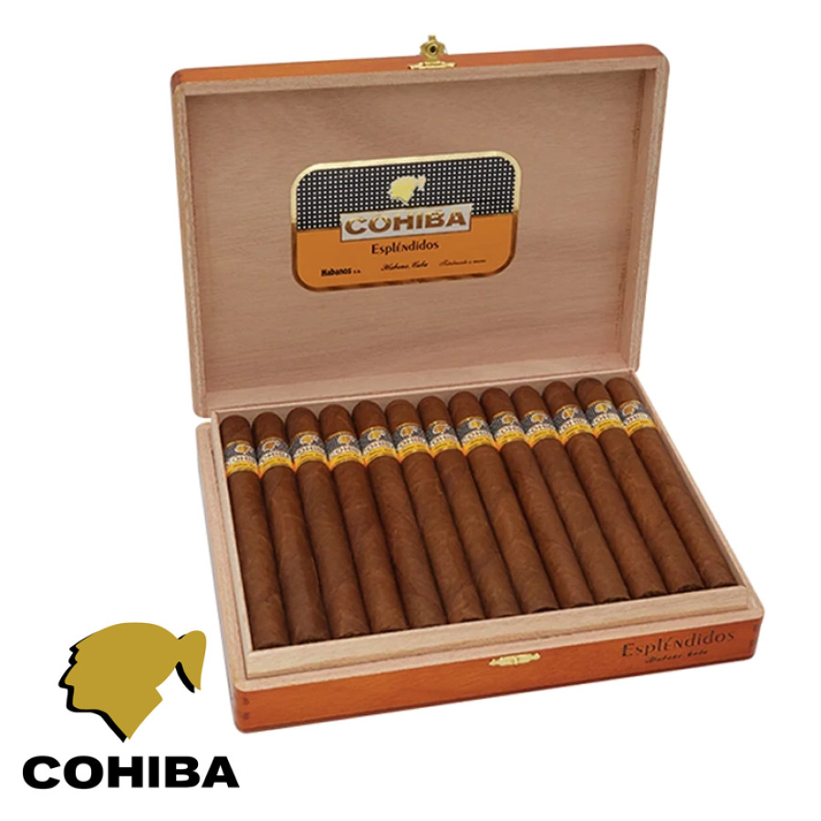 Charuto Cohiba esplendidos gramado e canela